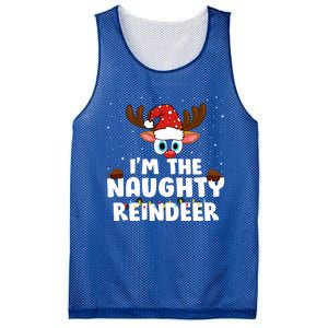 IM The Naughty Reindeer Christmas Gift Mesh Reversible Basketball Jersey Tank