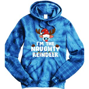 IM The Naughty Reindeer Christmas Gift Tie Dye Hoodie