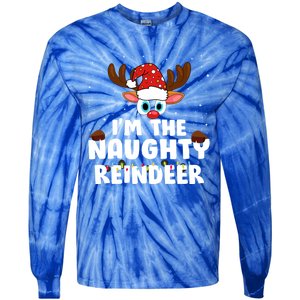 IM The Naughty Reindeer Christmas Gift Tie-Dye Long Sleeve Shirt