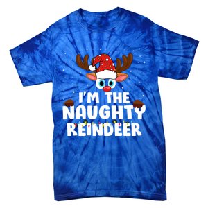 IM The Naughty Reindeer Christmas Gift Tie-Dye T-Shirt