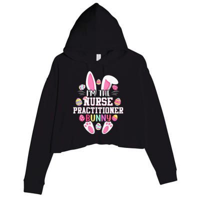 IM The Nurse Practitioner Bunny Happy Easter Day Crop Fleece Hoodie