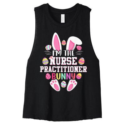 IM The Nurse Practitioner Bunny Happy Easter Day Women's Racerback Cropped Tank