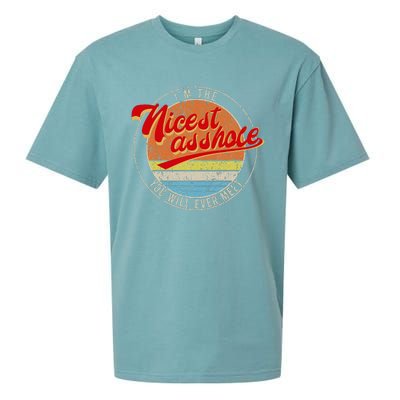 IM The Nicest Asshole YouLl Ever Meet Funny Saying Sueded Cloud Jersey T-Shirt