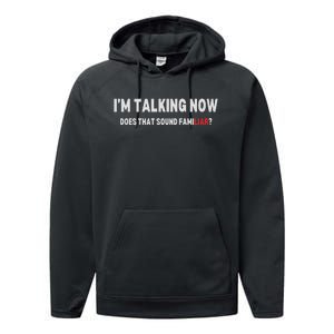 IM Talking Now Does That Sound Familiar Trump Debate Performance Fleece Hoodie