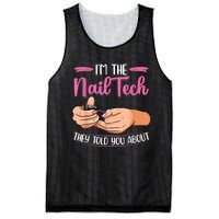 I'm The Nail Tech They Told You About Nail Studio Mesh Reversible Basketball Jersey Tank