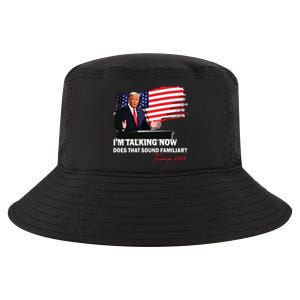 IM Talking Now Does That Sound Familiar Trump 2024 Election Cool Comfort Performance Bucket Hat