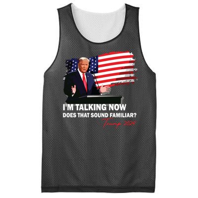 IM Talking Now Does That Sound Familiar Trump 2024 Election Mesh Reversible Basketball Jersey Tank