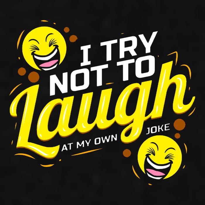 I Try Not To Laugh At My Own Jokes Funny Ladies PosiCharge Tri-Blend Wicking Tank