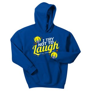 I Try Not To Laugh At My Own Jokes Funny Kids Hoodie