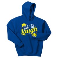 I Try Not To Laugh At My Own Jokes Funny Kids Hoodie