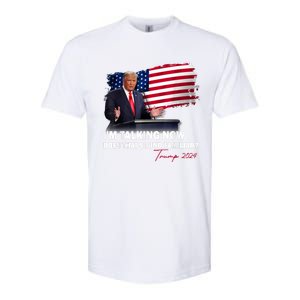 IM Talking Now Does That Sound Familiar Trump 2024 Election Softstyle CVC T-Shirt