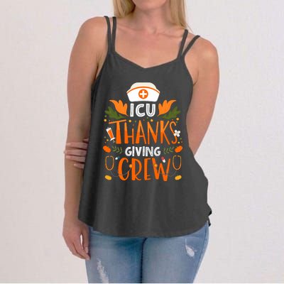 Icu Thanksgiving Nurse Crew Thanksgiving Intensive Care Unit Women's Strappy Tank