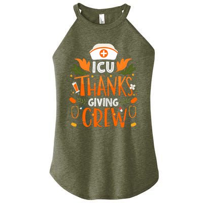 Icu Thanksgiving Nurse Crew Thanksgiving Intensive Care Unit Women’s Perfect Tri Rocker Tank