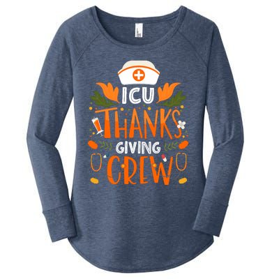 Icu Thanksgiving Nurse Crew Thanksgiving Intensive Care Unit Women's Perfect Tri Tunic Long Sleeve Shirt