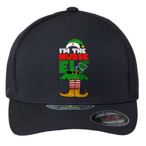 Im The Nurse Elf Cute Christmas Nurse Gear For Parties Gift Flexfit Unipanel Trucker Cap