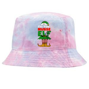 Im The Nurse Elf Cute Christmas Nurse Gear For Parties Gift Tie-Dyed Bucket Hat