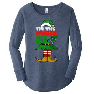 Im The Nurse Elf Cute Christmas Nurse Gear For Parties Gift Women's Perfect Tri Tunic Long Sleeve Shirt