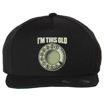 IM This Old Retro Rotary Dial Art Wool Snapback Cap