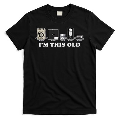 I'm This Old Retro Vintage Cassette Tape Floppy Disk Vhs T-Shirt