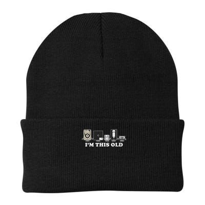 I'm This Old Retro Vintage Cassette Tape Floppy Disk Vhs Beanie