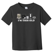 I'm This Old Retro Vintage Cassette Tape Floppy Disk Vhs Toddler T-Shirt