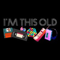 Im This Old 80s Technology Icons 1980s Birthday City Backpack