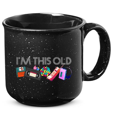 Im This Old 80s Technology Icons 1980s Birthday 15oz Campfire Ceramic Mug