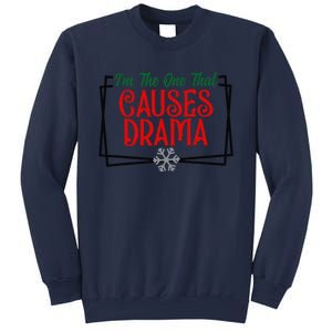 IM The One That Causes Drama Matching Family Christmas Sweatshirt