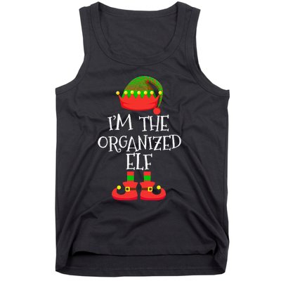 IM The Organized Elf Christmas Holiday Elf Squad Xmas Elves Tank Top