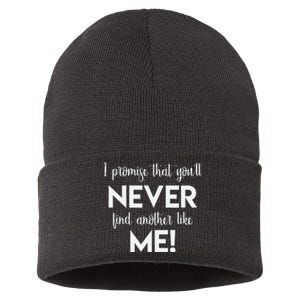 I Promise That You'll Never Find Another Like Me! Song Lyric  Sustainable Knit Beanie