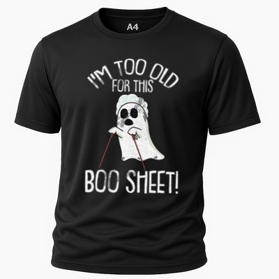 Im Too Old For This Boo Sheet Lazy Halloween Costume Ghost Performance Shirt