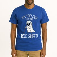 Im Too Old For This Boo Sheet Lazy Halloween Costume Ghost Tall T-Shirt