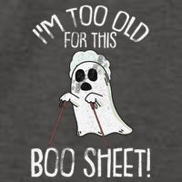 Im Too Old For This Boo Sheet Lazy Halloween Costume Ghost Vector Backpack
