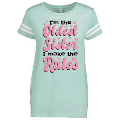 IM The Oldest Sister I Make The Rules Oldest Sibling Enza Ladies Jersey Football T-Shirt