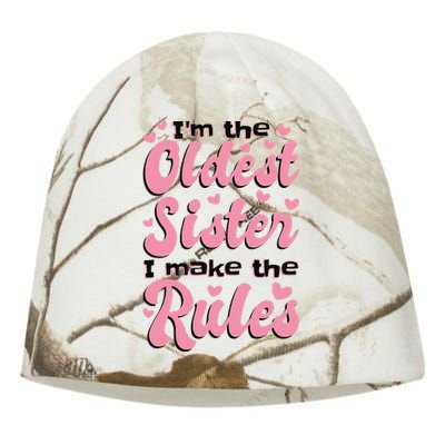 IM The Oldest Sister I Make The Rules Oldest Sibling Kati - Camo Knit Beanie