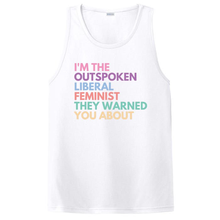 Im The Outspoken Liberal Feminist Political Girl Power PosiCharge Competitor Tank