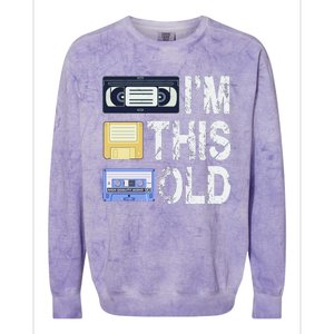 Im This Old Colorblast Crewneck Sweatshirt