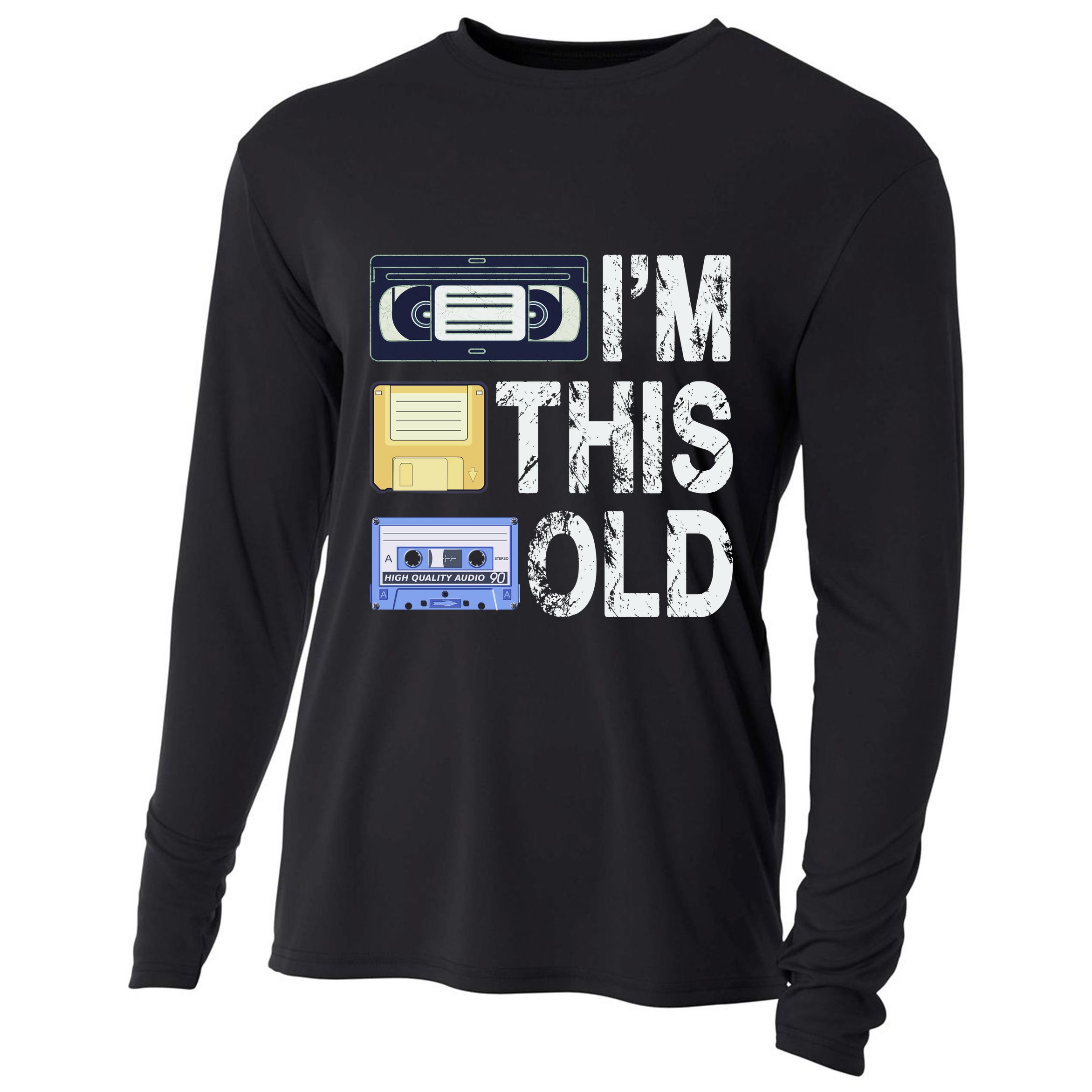 Im This Old Cooling Performance Long Sleeve Crew