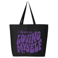 I Thrive On Loving Myself Retro Quote 25L Jumbo Tote