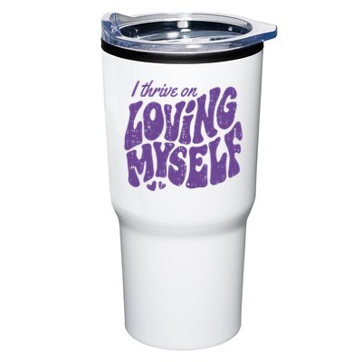 I Thrive On Loving Myself Retro Quote Tumbler