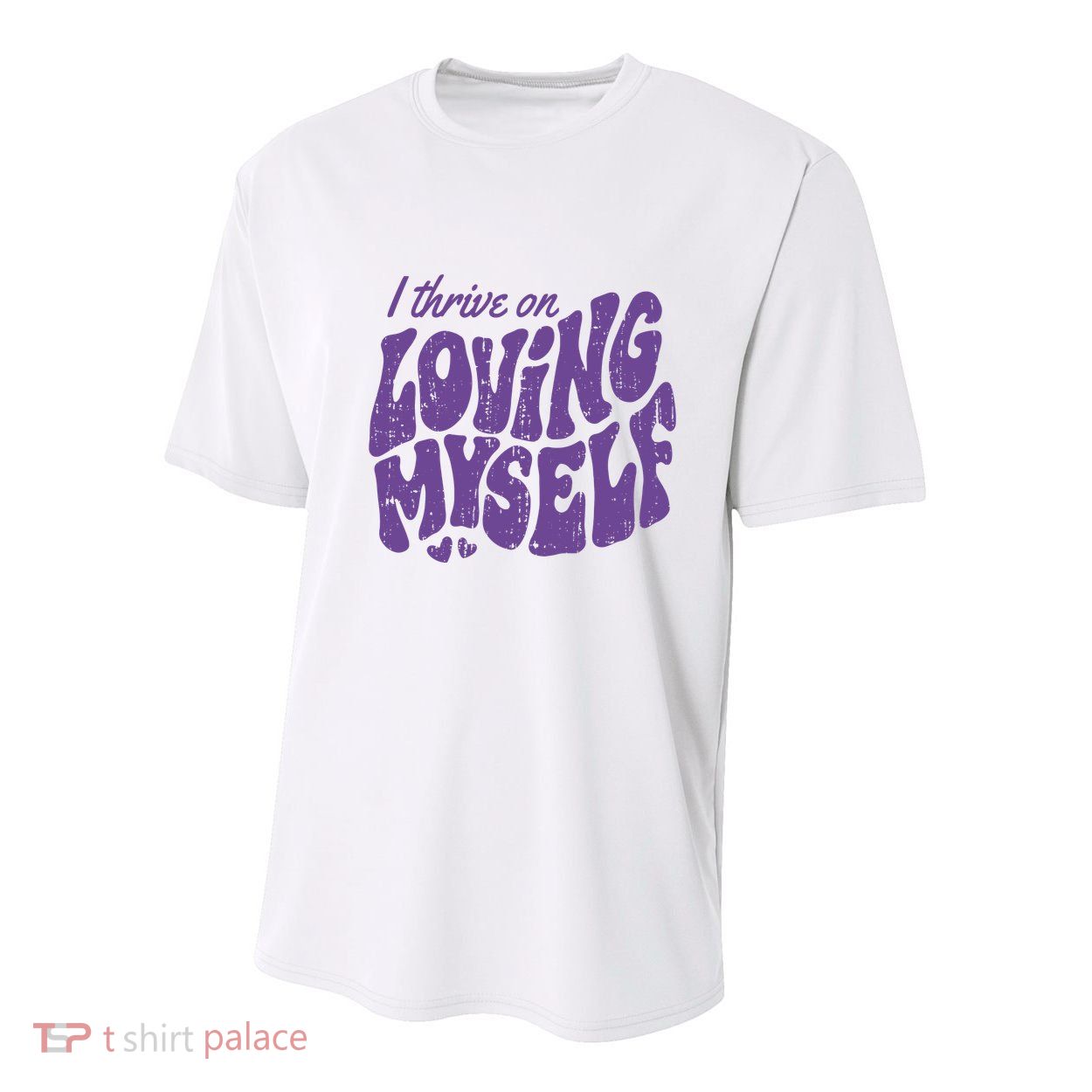 I Thrive On Loving Myself Retro Quote Youth Performance Sprint T-Shirt