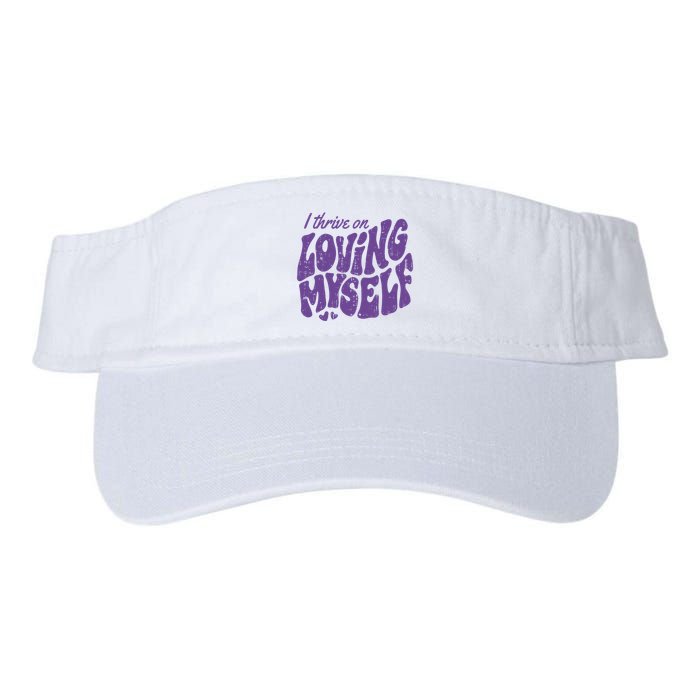 I Thrive On Loving Myself Retro Quote Visor