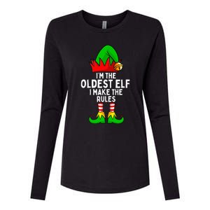 IM The Oldest Elf Matching Family Christmas Womens Cotton Relaxed Long Sleeve T-Shirt