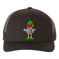 IM The Oldest Elf Matching Family Christmas Yupoong Adult 5-Panel Trucker Hat