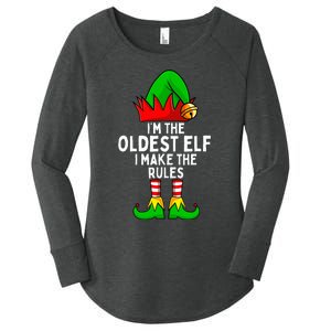 IM The Oldest Elf Matching Family Christmas Women's Perfect Tri Tunic Long Sleeve Shirt