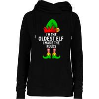 IM The Oldest Elf Matching Family Christmas Womens Funnel Neck Pullover Hood