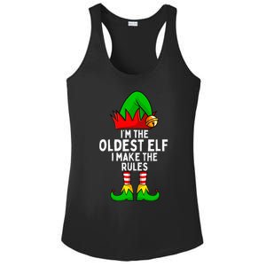 IM The Oldest Elf Matching Family Christmas Ladies PosiCharge Competitor Racerback Tank