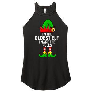 IM The Oldest Elf Matching Family Christmas Women's Perfect Tri Rocker Tank