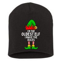 IM The Oldest Elf Matching Family Christmas Short Acrylic Beanie