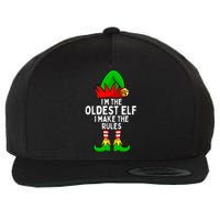 IM The Oldest Elf Matching Family Christmas Wool Snapback Cap